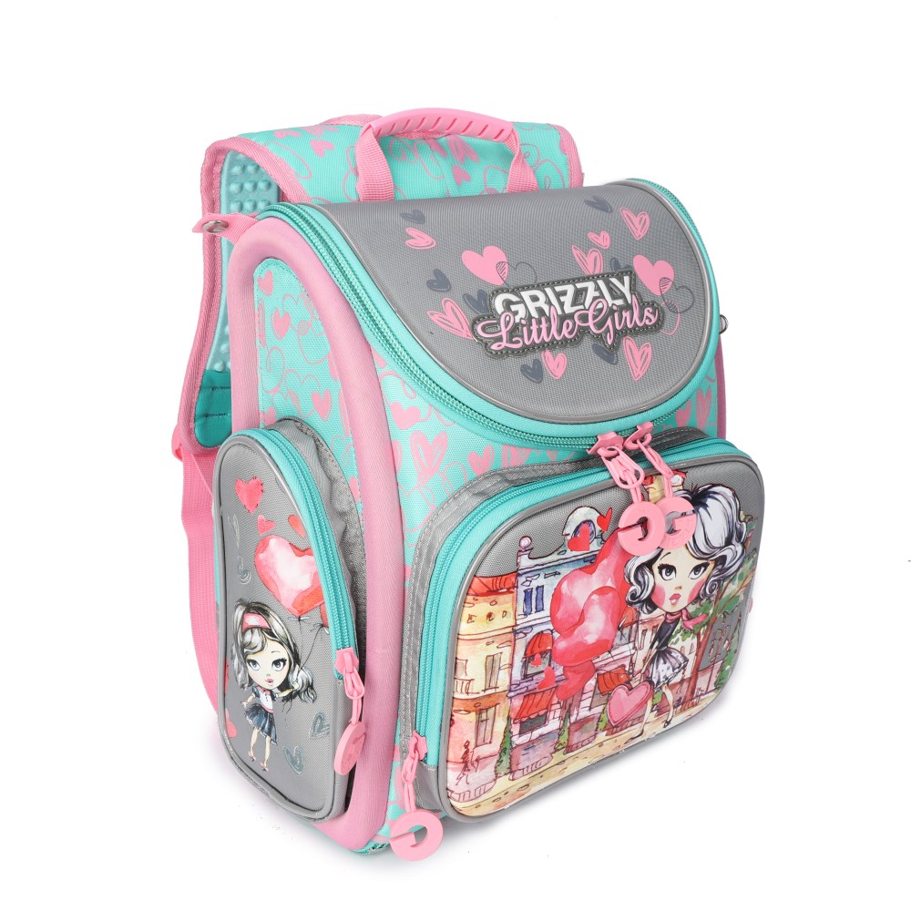 Cặp học sinh chống gù Grizzly Bags Studio - Cặp sách chống gù chống thấm nước
